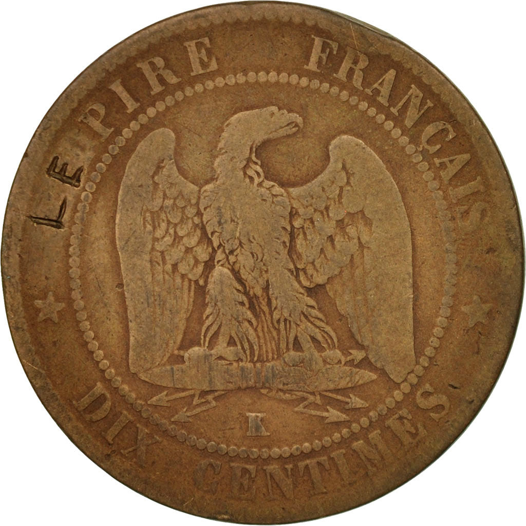 Coin, France, Napoleon III, Napoléon III, 10 Centimes, 1862, Bordeaux