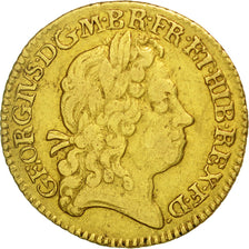 Coin, Great Britain, George I, 1/2 Guinea, 1719, VF(30-35), Gold, KM:541.1