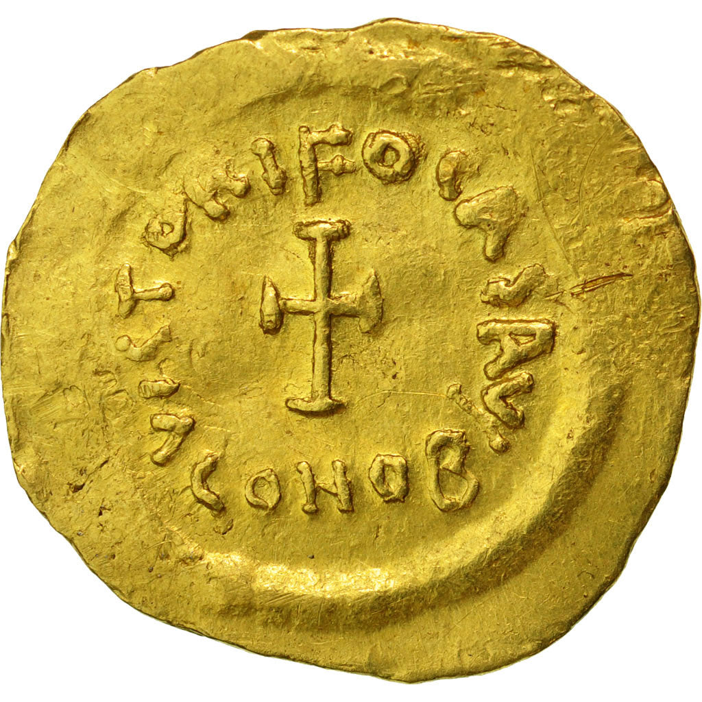Coin, Phocas 602-610, Tremissis, Undated, Constantinople, EF(40-45), Gold