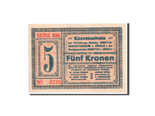 Czechoslovakia, Komotau, Gorkau, 5 Kronen, 15.11.1918, Pick UNL