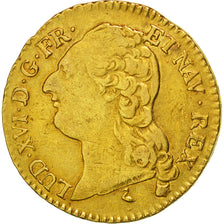 Münze, Frankreich, Louis XVI, Louis d'or à la tête nue, Louis d'Or, 1786