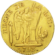 Moneda, Francia, 24 livres Convention, 24 Livres, 1793, Paris, PCGS, XF45, BC+