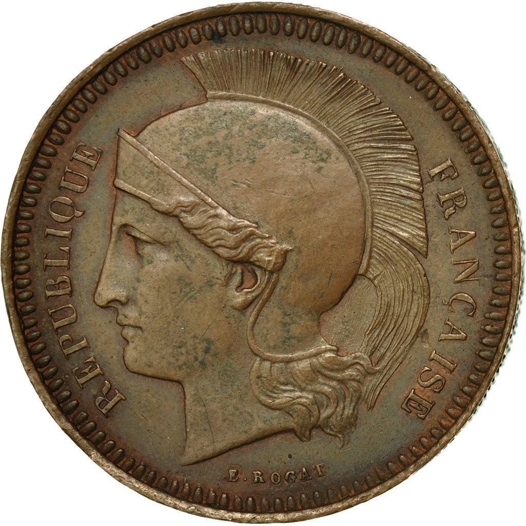 Coin, France, Concours Rogat, 10 Centimes, 1848, Paris, EF(40-45), Copper