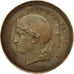 Moneta, Francja, Concours Rogat, 10 Centimes, 1848, Paris, EF(40-45), Miedź
