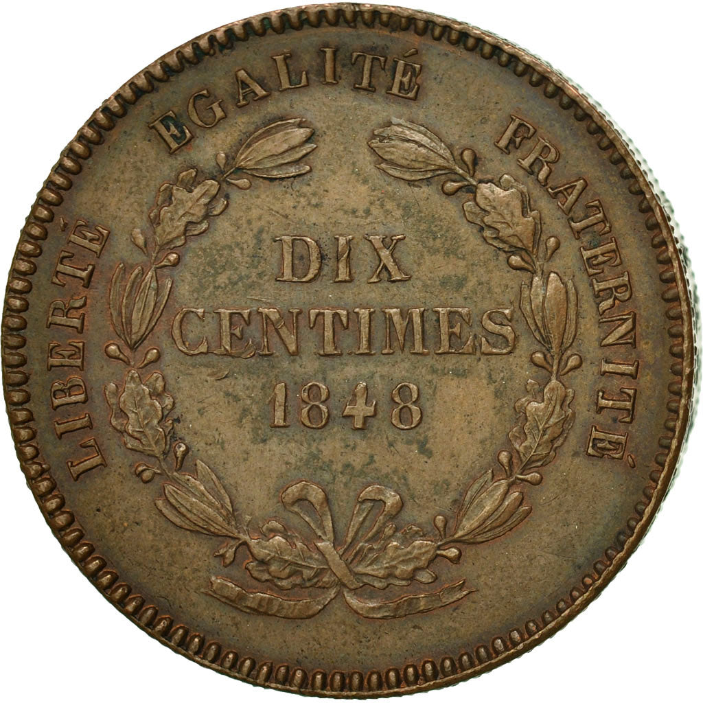 Coin, France, Concours Rogat, 10 Centimes, 1848, Paris, EF(40-45), Copper