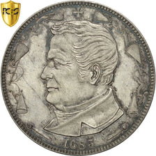 Monnaie, France, Adolphe Thiers, 5 Francs, 1872, Bruxelles, PCGS, SP63, SPL
