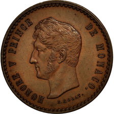 Monaco, Honore V, Essai Rogat, 5 Centimes, 1838, SPL, Rame, KM:Pn3, Gadoury:89