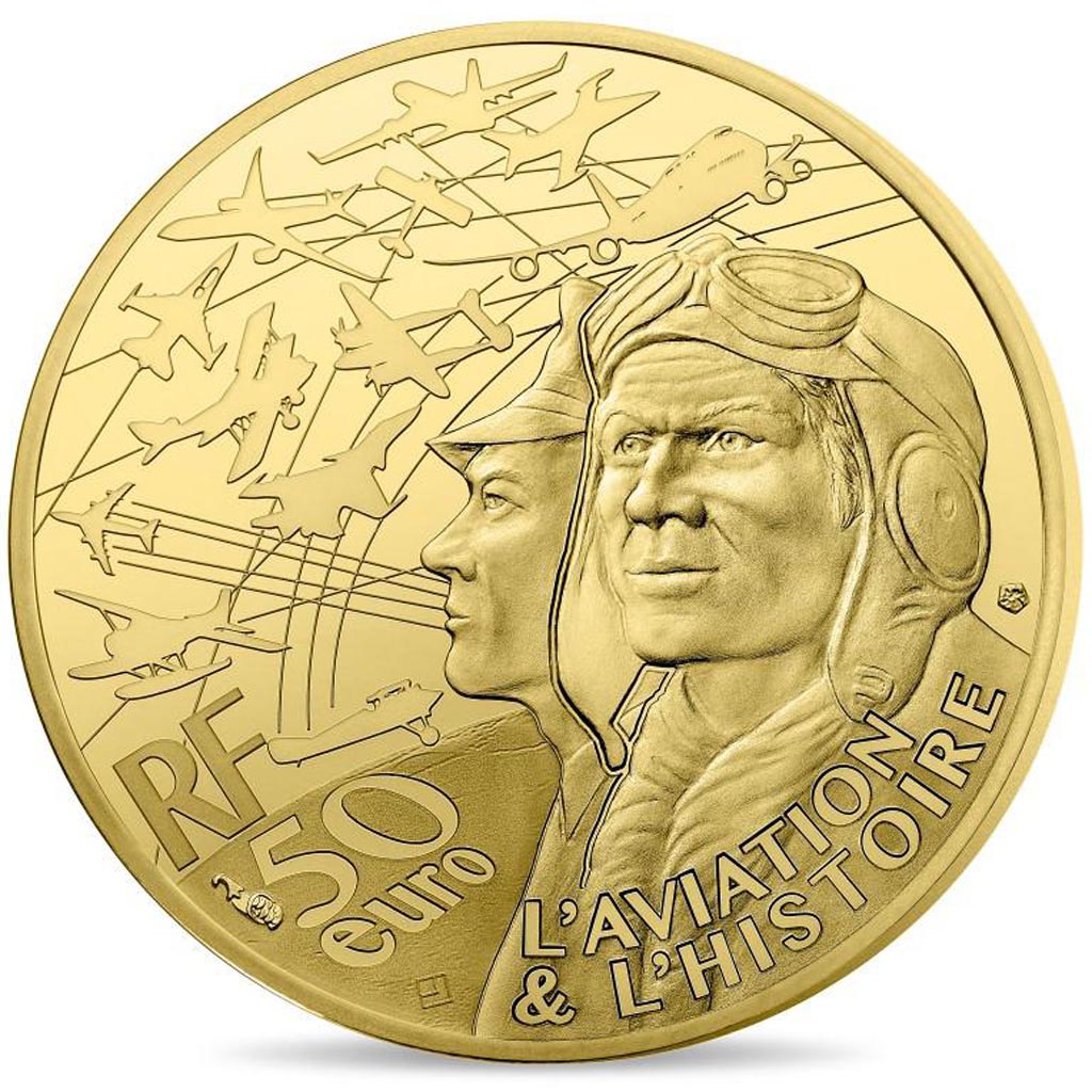Coin, France, Monnaie de Paris, 50 Euro, Spirit of Saint Louis, 2017, MS(65-70)