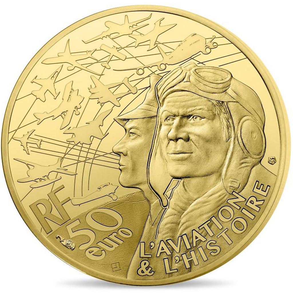 Monnaie, France, Monnaie de Paris, 50 Euro, Avion A380, 2017, FDC, Or