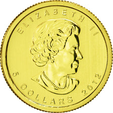 Canada, Elizabeth II, 5 Dollars, 2012, Royal Canadian Mint, MS(63), Gold