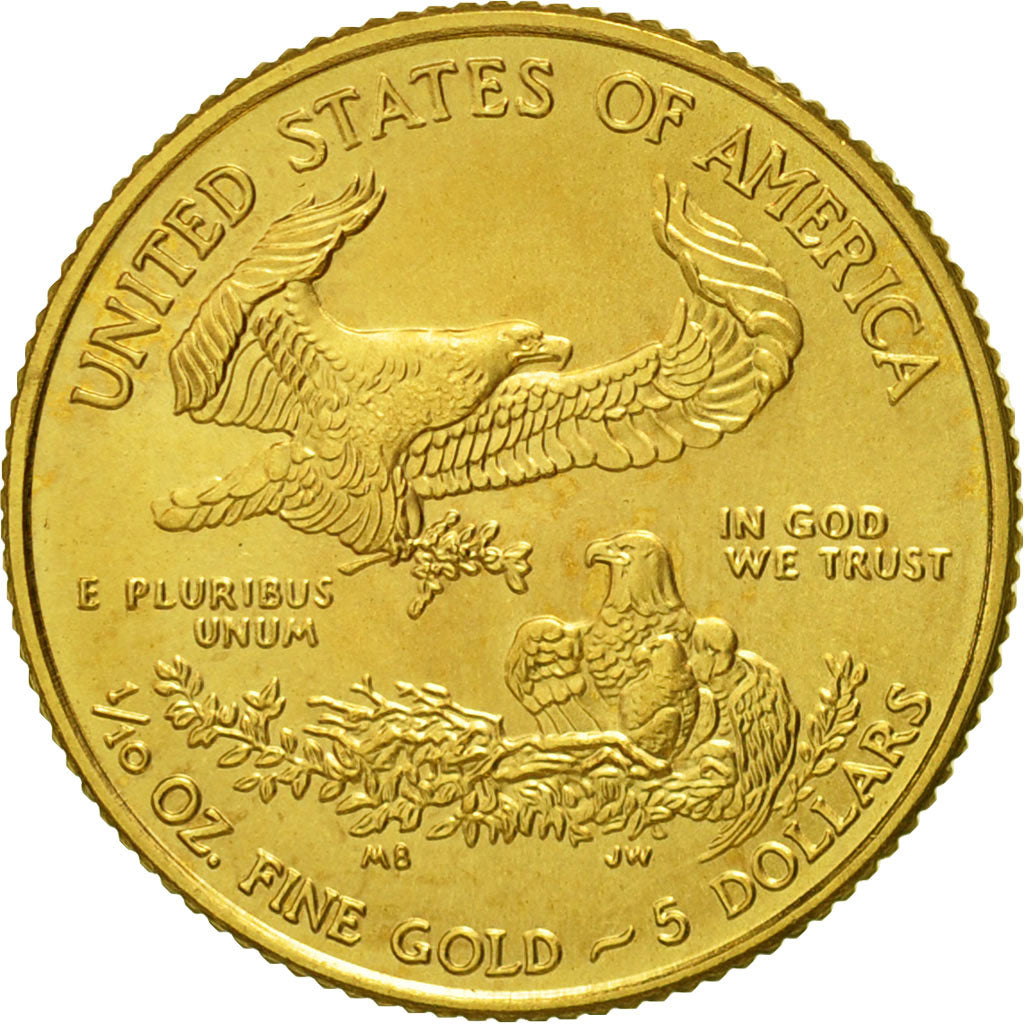 United States, $5, 2012, U.S. Mint, West Point, MS(63), Gold, KM:216