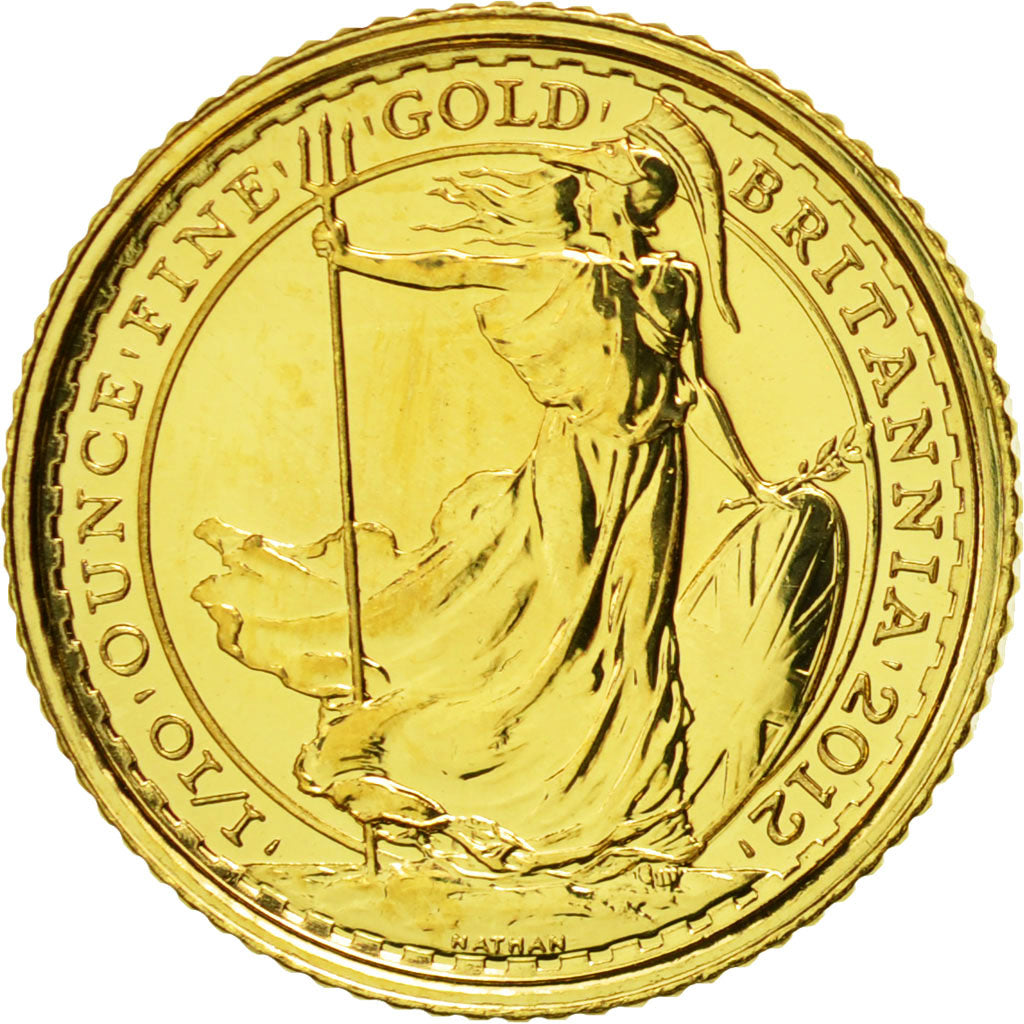Gran Bretaña, 10 Pounds, 2012, SC, Oro