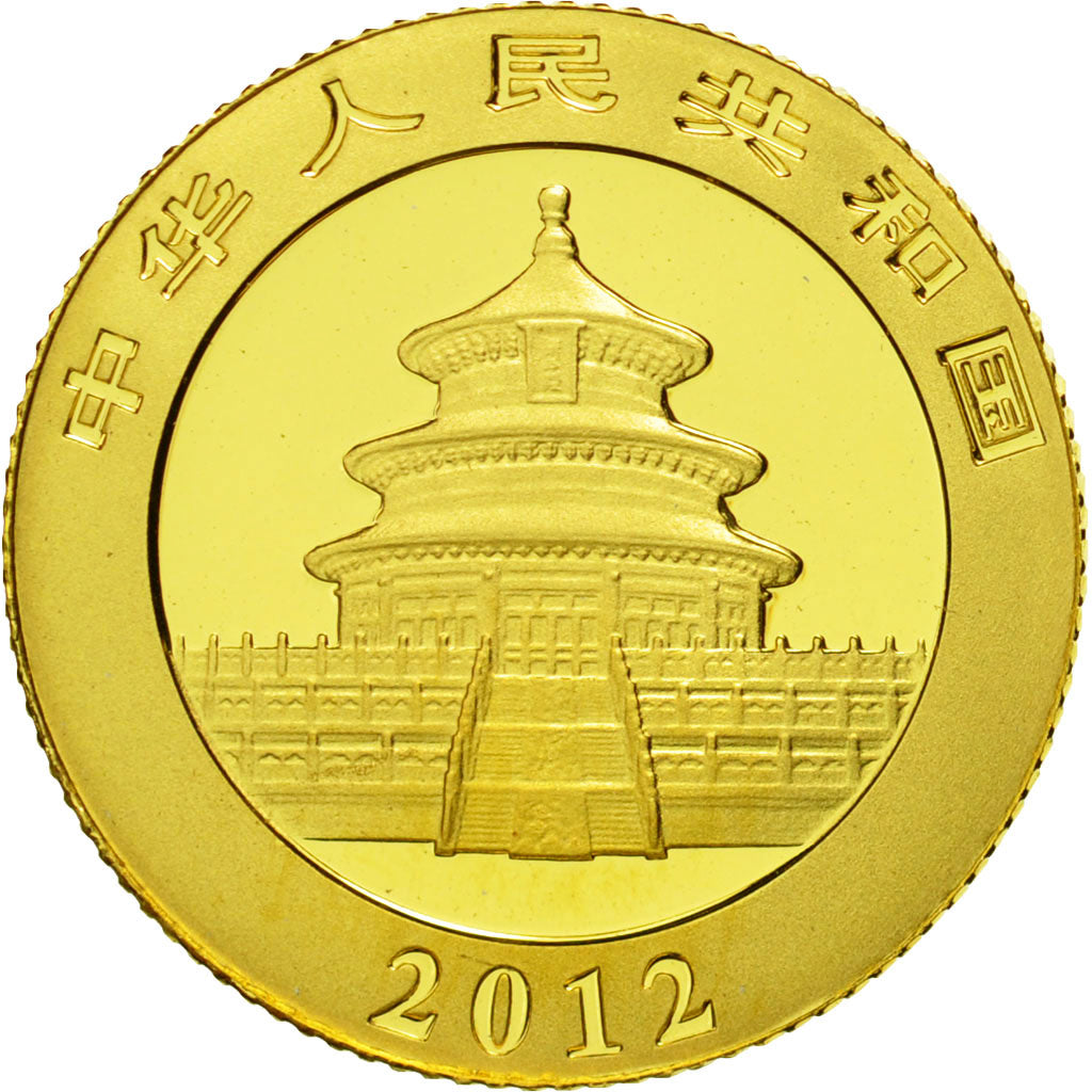 Coin, CHINA, PEOPLE'S REPUBLIC, 50 Yuan, 2012, MS(64), Gold, KM:2027