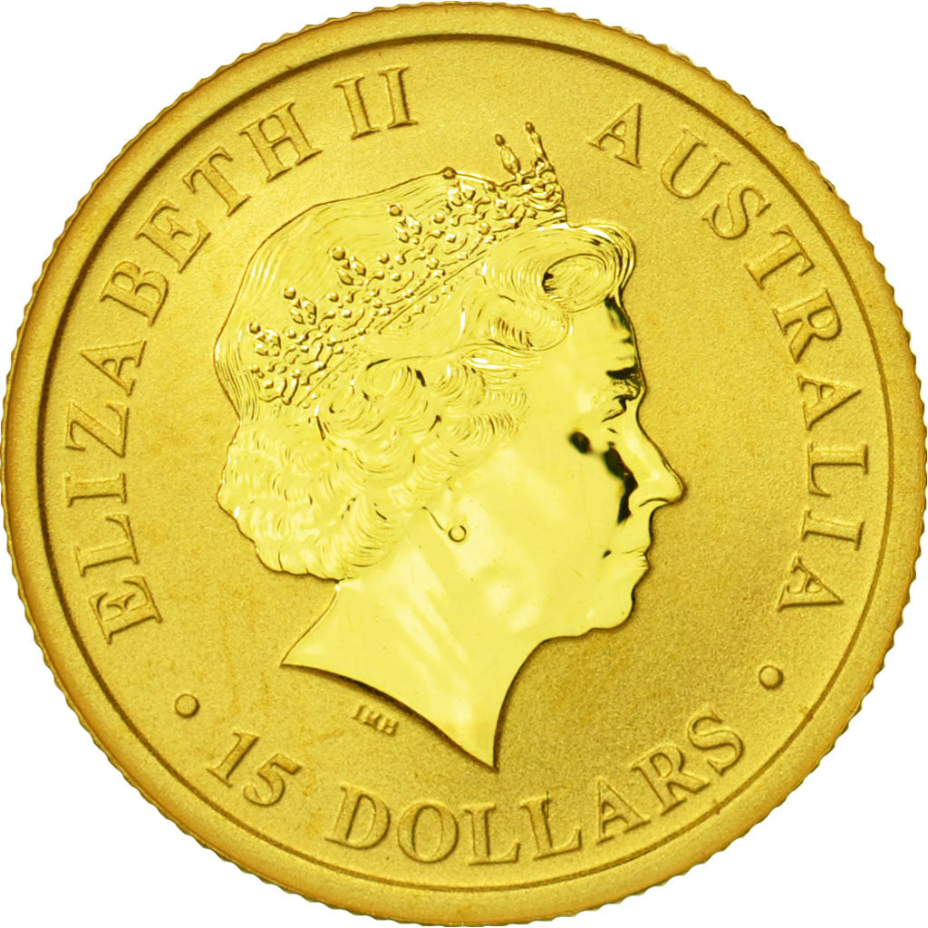 Munten, Australië, Kangaroo, 15 Dollars, 2012, UNC, Goud