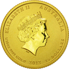 Coin, Australia, Elizabeth II, 15 Dollars, 2012, Perth, MS(64), Gold, KM:1671