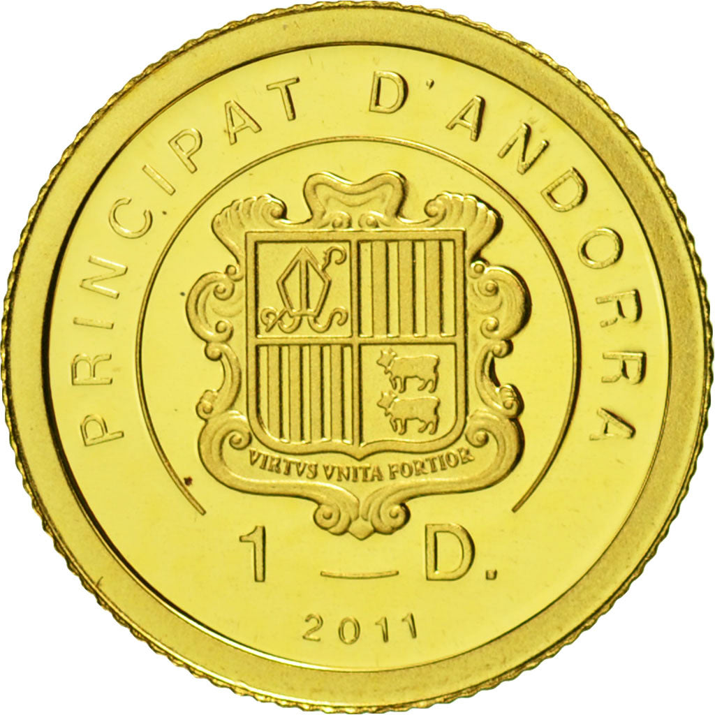Coin, Andorra, Napoléon Bonaparte, Diner, 2011, MS(65-70), Gold