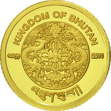 Monnaie, Bhoutan, Jigme Khesar Namgyel Wangchuck, 100 Ngultrums, 2011, FDC, Or