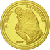 Benin, Le Penseur de Rodin, 1500 Francs CFA, 2007, MS(65-70), Gold