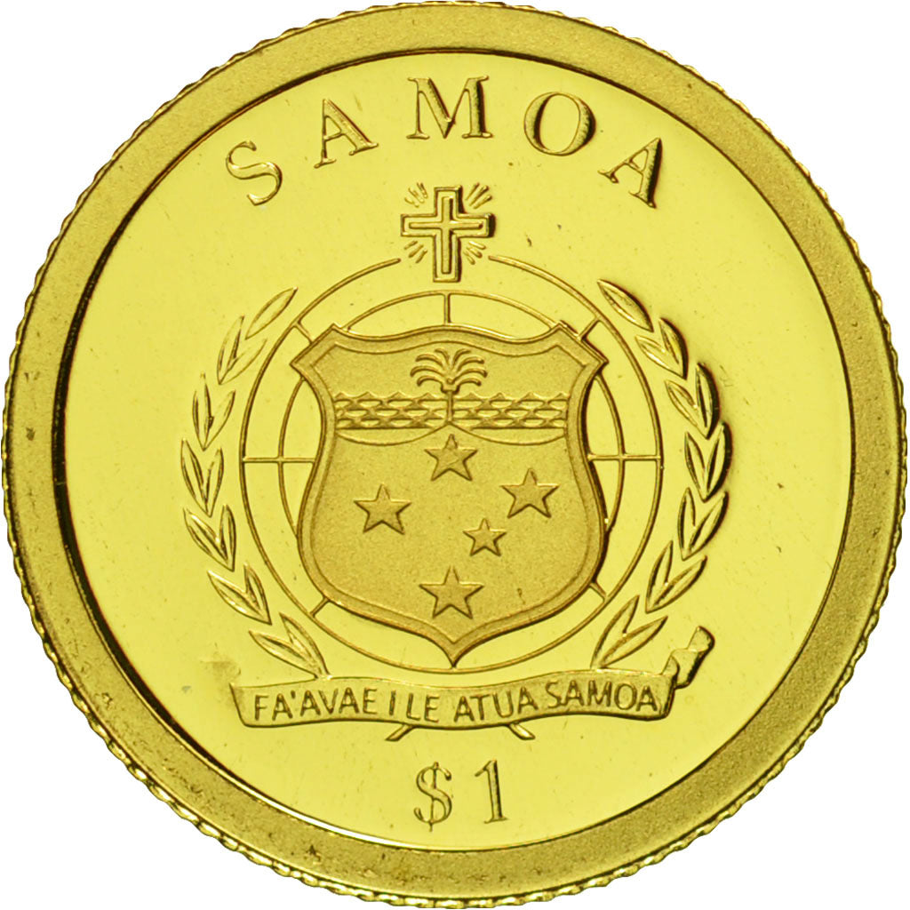 Coin, Samoa, Tala, 2009, B.H. Mayer, MS(65-70), Gold, KM:187