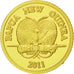 Papua New Guinea, Kina, 2011, Valcambi, MS(65-70), Gold, KM:59