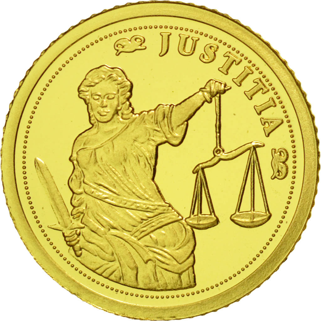 Coin, Ivory Coast, Justice, 1500 Francs CFA, MS(65-70), Gold