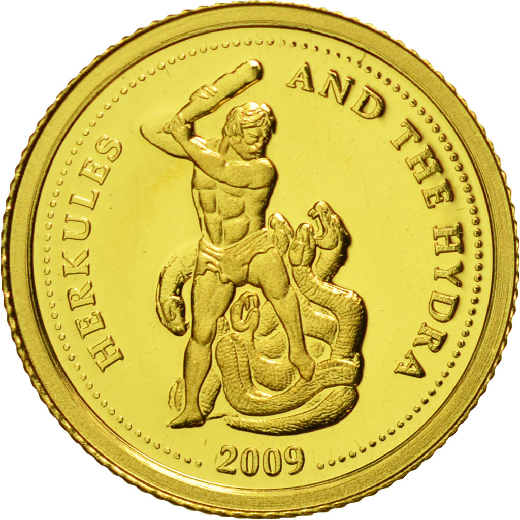 Palau, Hercule, Dollar, 2009, MS(65-70), Gold
