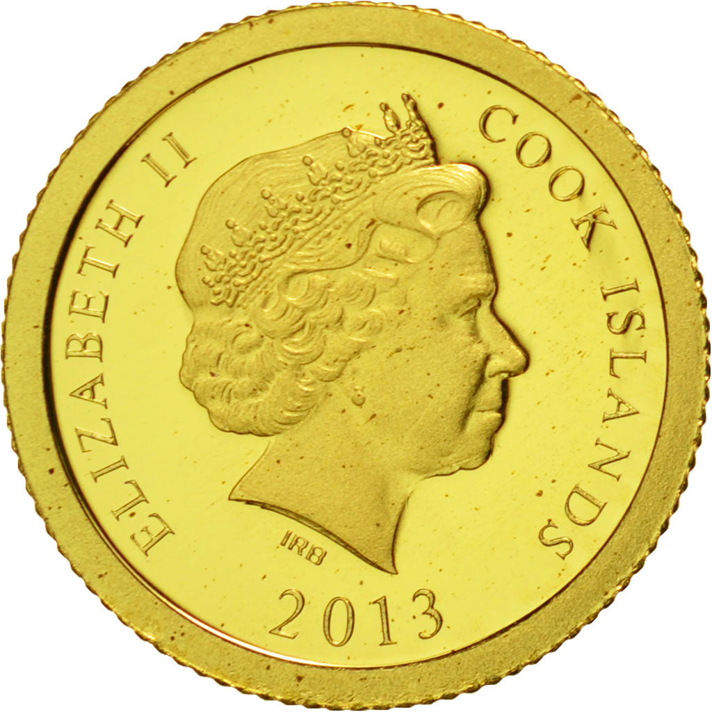Coin, Cook Islands, Vincent Van Gogh, 5 Dollars, 2013, MS(65-70), Gold
