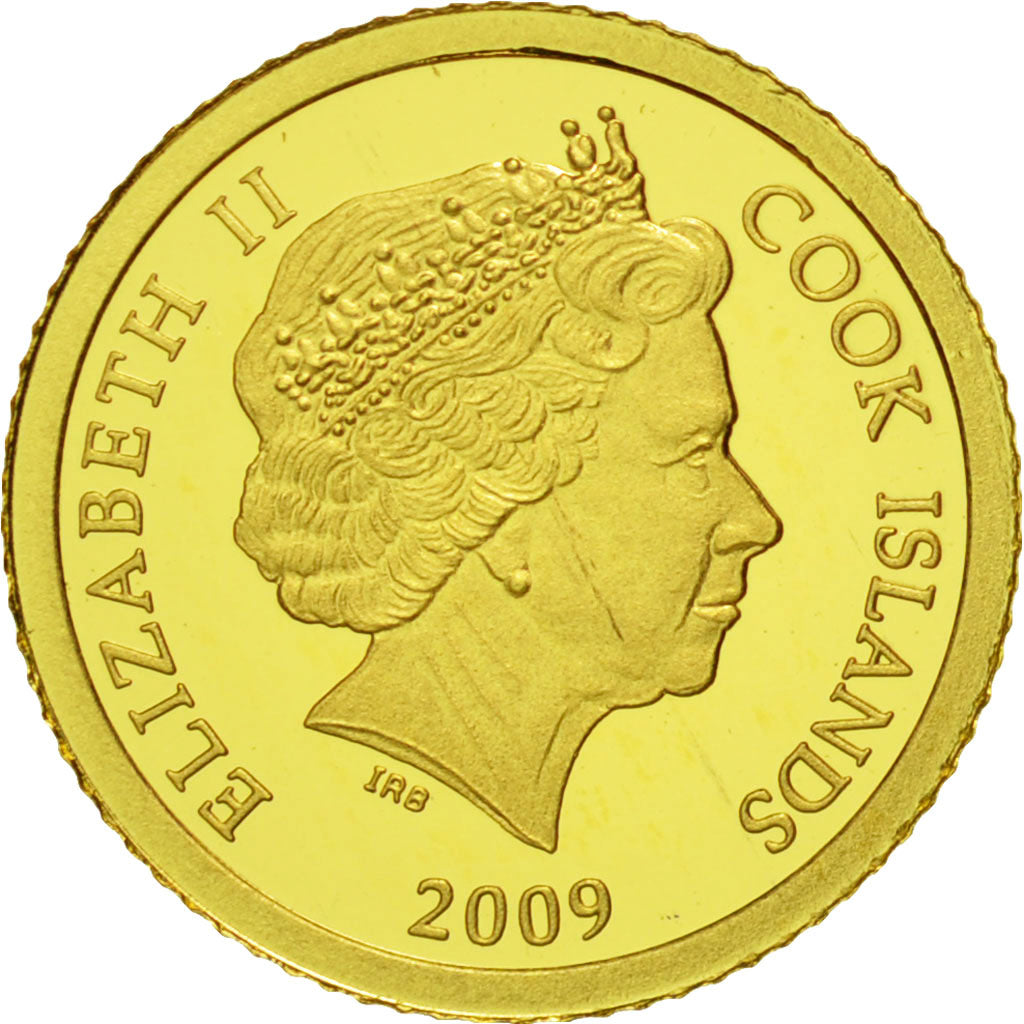 Coin, Cook Islands, Elizabeth II, 5 Dollars, 2009, Valcambi, MS(65-70), Gold