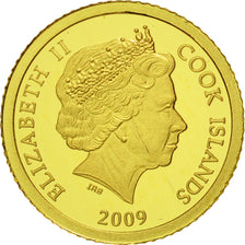 Münze, Cookinseln, Elizabeth II, 5 Dollars, 2009, Valcambi, STGL, Gold, KM:1523