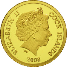 Coin, Cook Islands, Elizabeth II, 5 Dollars, 2008, Valcambi, MS(65-70), Gold