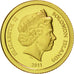 Moneta, Isole Salomone, Elizabeth II, 5 Dollars, 2011, B.H. Mayer, FDC, Oro