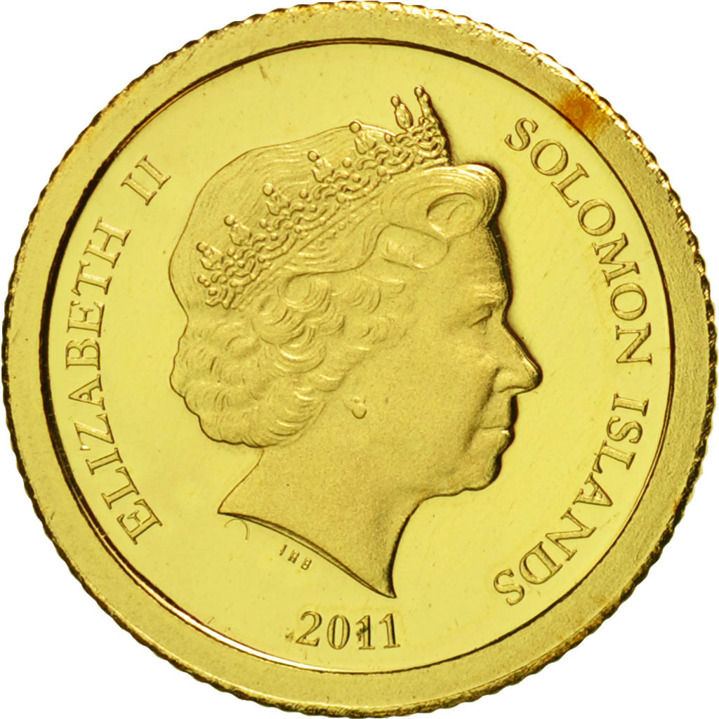 Coin, Solomon Islands, Elizabeth II, 5 Dollars, 2011, B.H. Mayer, MS(65-70)