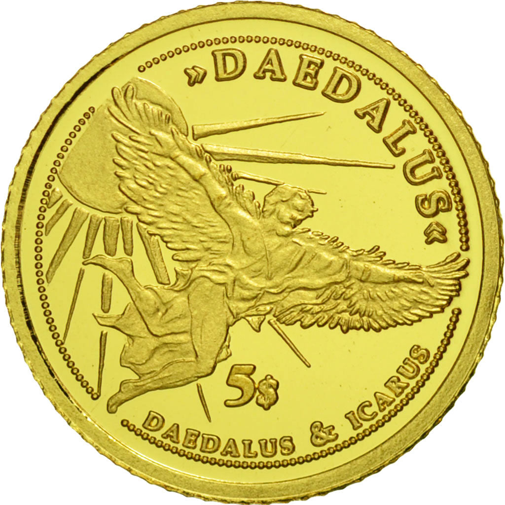 Coin, Solomon Islands, Elizabeth II, 5 Dollars, 2008, Valcambi, MS(65-70), Gold
