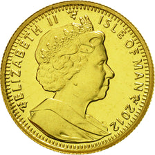 Isle of Man, 1/10 Crown, 2012, MS(63), Gold