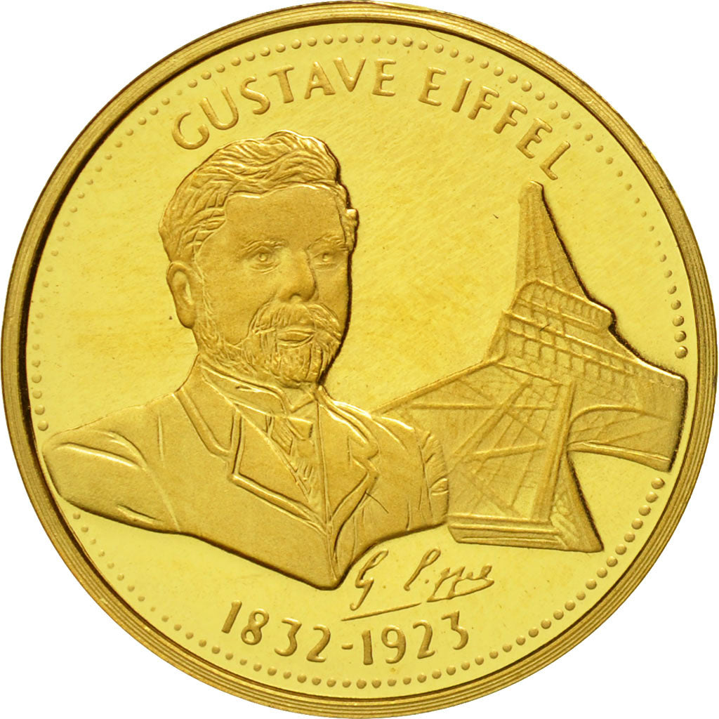 France, Medal, Gustave Eiffel, MS(65-70), Gold