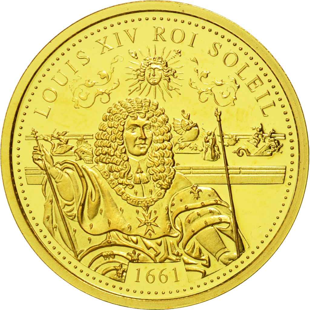 France, Medal, Louis XIV, MS(65-70), Gold
