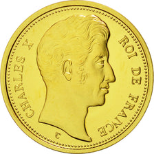 Francia, Medal, 100 Francs Essai Charles X, FDC, Oro