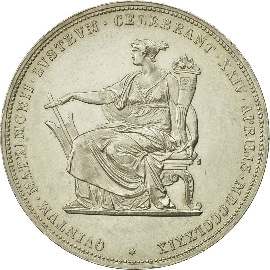 Austria, Franz Joseph I, 2 Gulden, Zwei, 1879, MS(60-62), Silver, KM:M5
