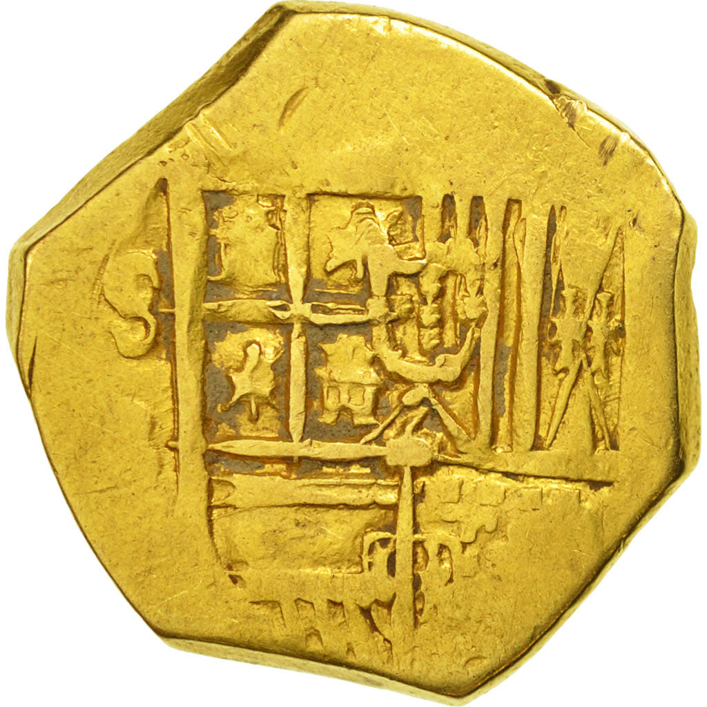 Coin, Spain, Philip III, 2 Escudos, Seville, VF(30-35), Gold