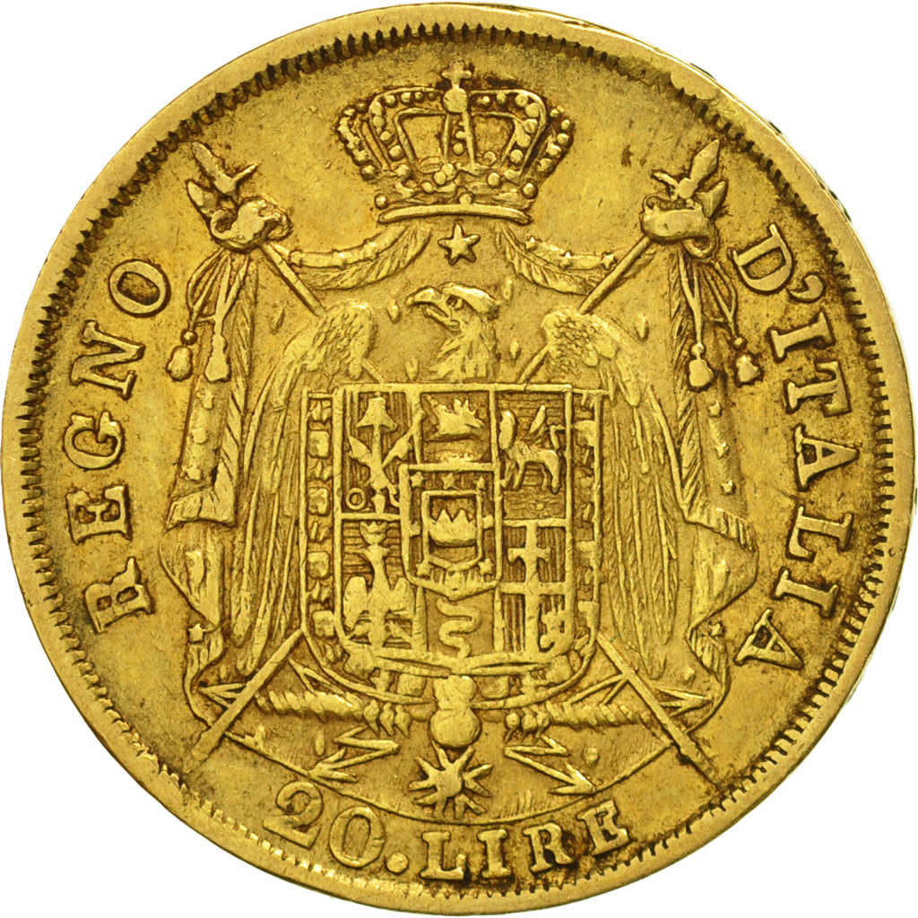 Coin, ITALIAN STATES, KINGDOM OF NAPOLEON, Napoleon I, 20 Lire, 1809, Milan
