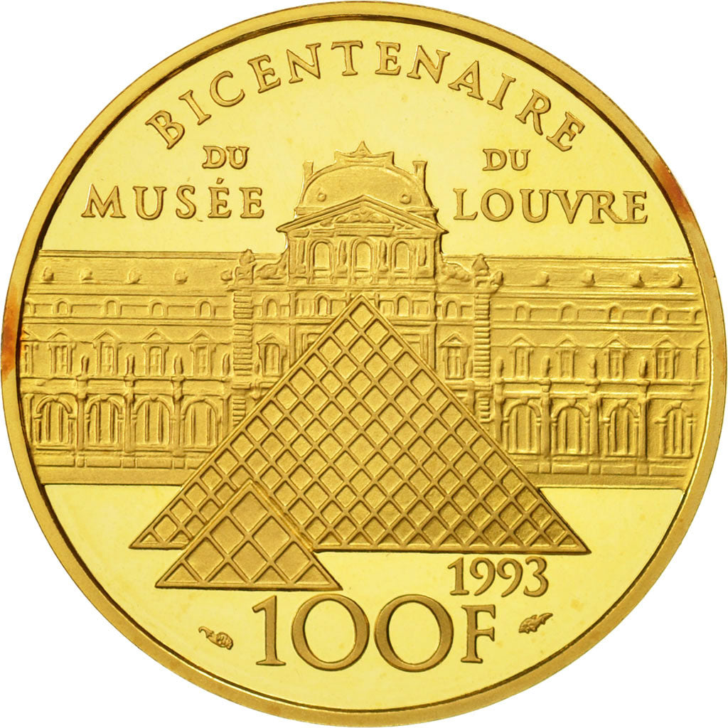 Monnaie, France, Victoire Samothrace, 100 Francs, 1993, Paris, SPL, Or