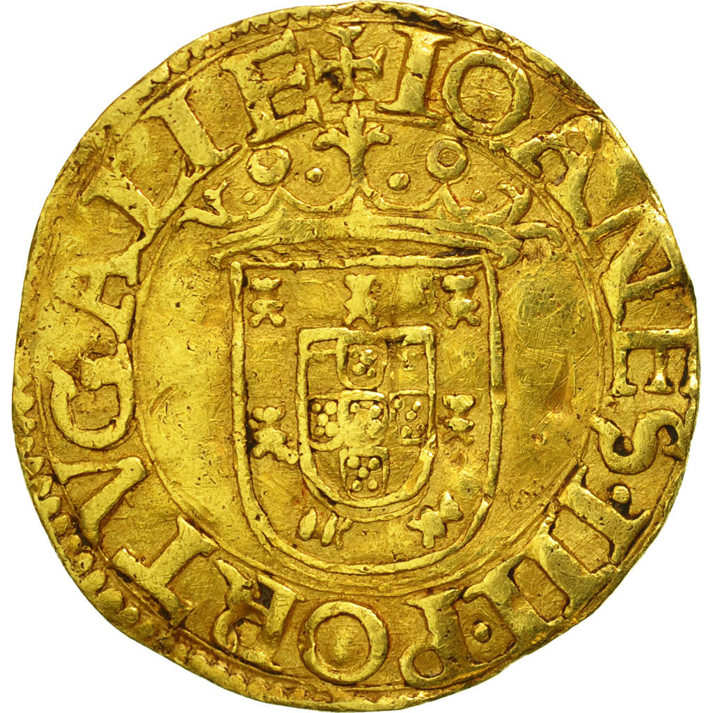 Portugal, Joao III, Cruzado Calvario, S, Gold, Gomes, 93.01c