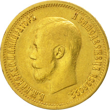 Moneda, Rusia, Nicholas II, 10 Roubles, 1899, St. Petersburg, MBC, Oro, KM:64