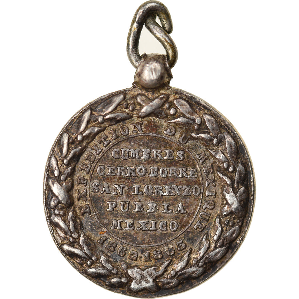 France, Napoléon III, Expédition du Méxique, History, Médaille, 1862-1863