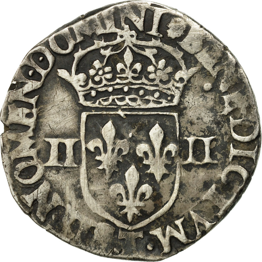 Francia, Henri III, 1/4 Ecu, 1578, Nantes, MB+, Argento, Sombart:4662