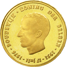 Belgium, Medal, Baudouin roi des Belges, 1976, MS(63), Gold