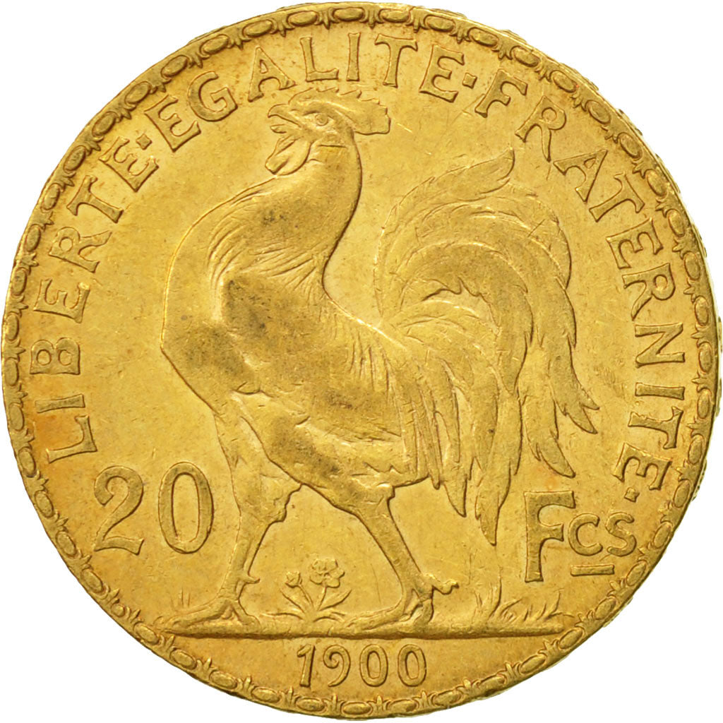 Coin, France, Marianne, 20 Francs, 1900, Paris, EF(40-45), Gold, KM:847