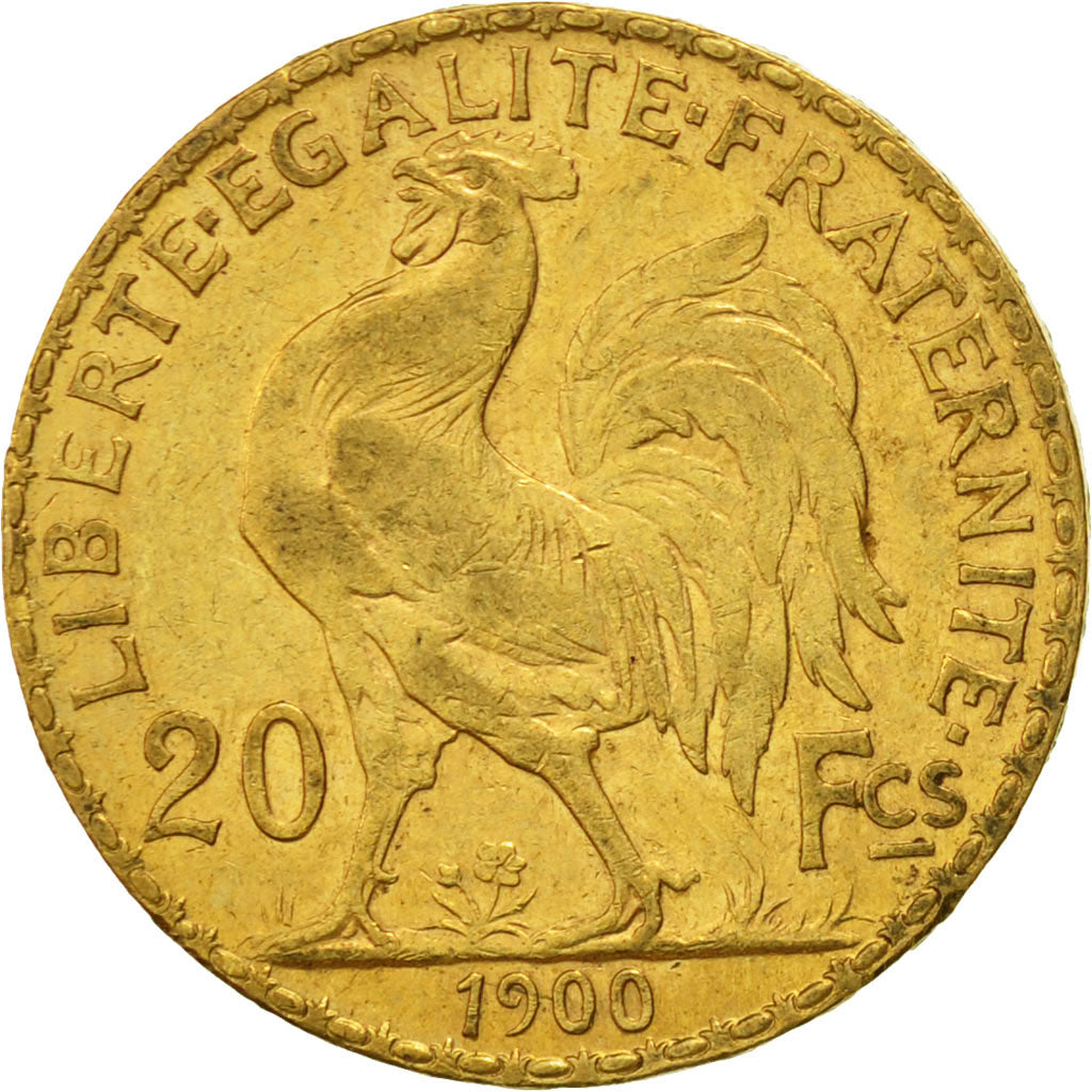 Coin, France, Marianne, 20 Francs, 1900, Paris, EF(40-45), Gold, KM:847