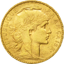 Moneta, Francia, Marianne, 20 Francs, 1900, Paris, BB+, Oro, KM:847