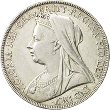 Coin, Great Britain, Victoria, Crown, 1898, AU(50-53), Silver, KM:783